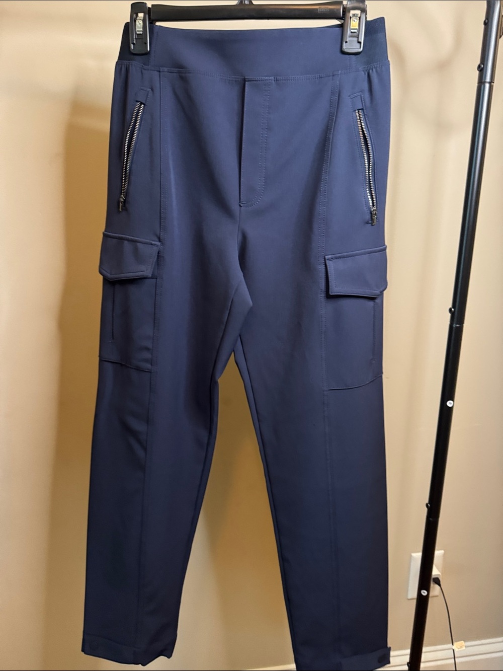 Athleta Deep Navy Cargo Jogger with Zippered Front Pockets